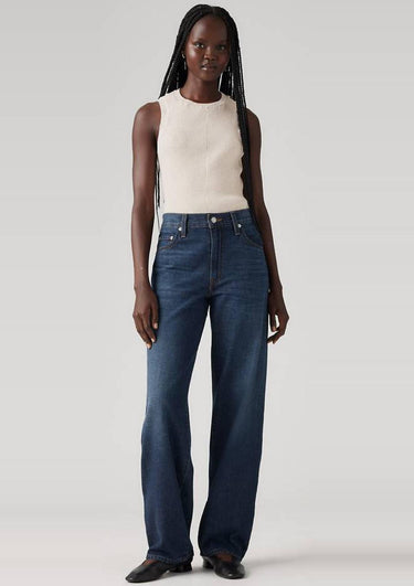 A349400590 59 | Baggy Dad Jeans Aus Leinen+ Denim
